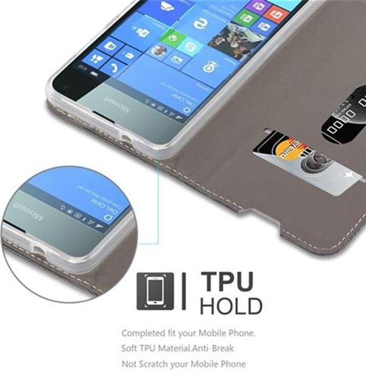 Actual product image Cadorabo Book Jeans Optics Cover (Microsoft Lumia 650)