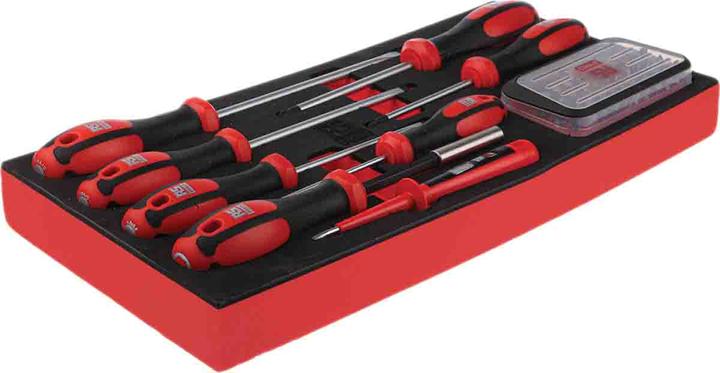 Actual product image RS PRO 39pc Slotted/PZ Screwdriver and Bit Set (Port, Pozidriv cross recess (PZ))
