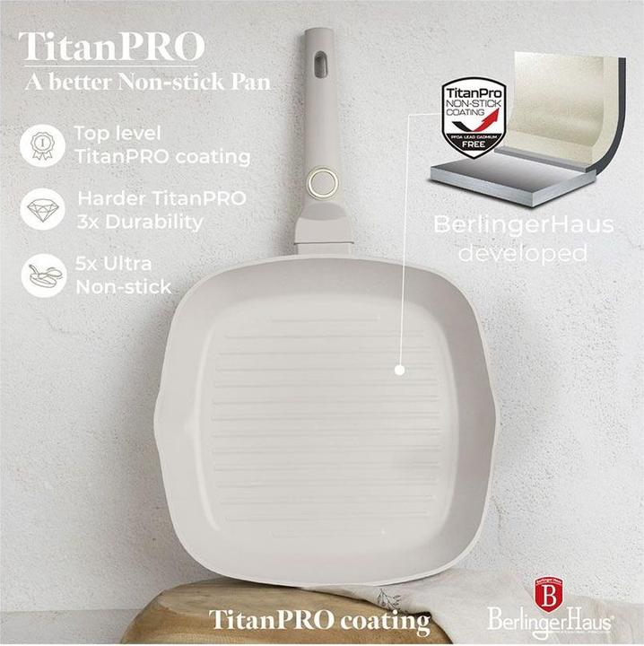 Immagine prodotto BerlingerHaus Sahara (28 cm, Padella per friggere, Alluminio)