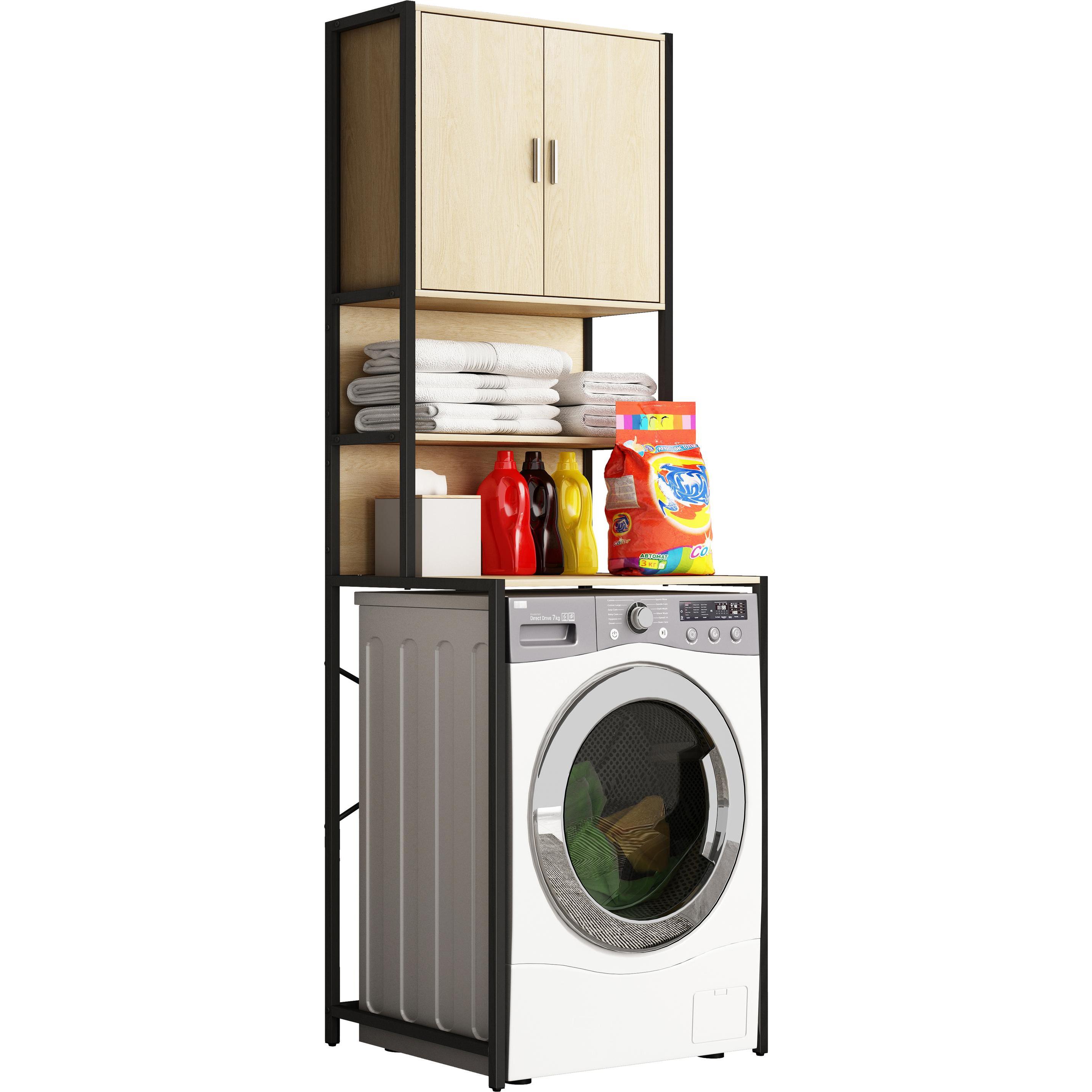 Thumbnail - VCM Waschmaschine Schrank Edino, Zubehör Waschen + Trocknen
