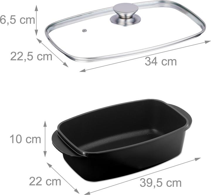 Image du produit Relaxdays Rôtissoire (Cocotte + faitout, Aluminium)