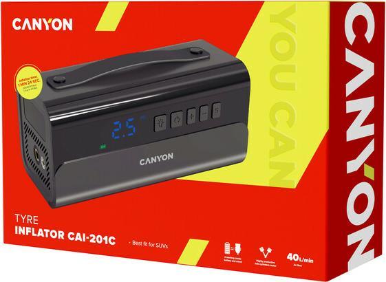 Immagine prodotto Canyon CAI-201C Compressore a batteria per gonfiare pneumatici, accessori sportivi e da campeggio