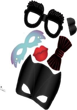 Produktbild Folia Partyfoto Accessoires (200 g/m², 25 x, A4)