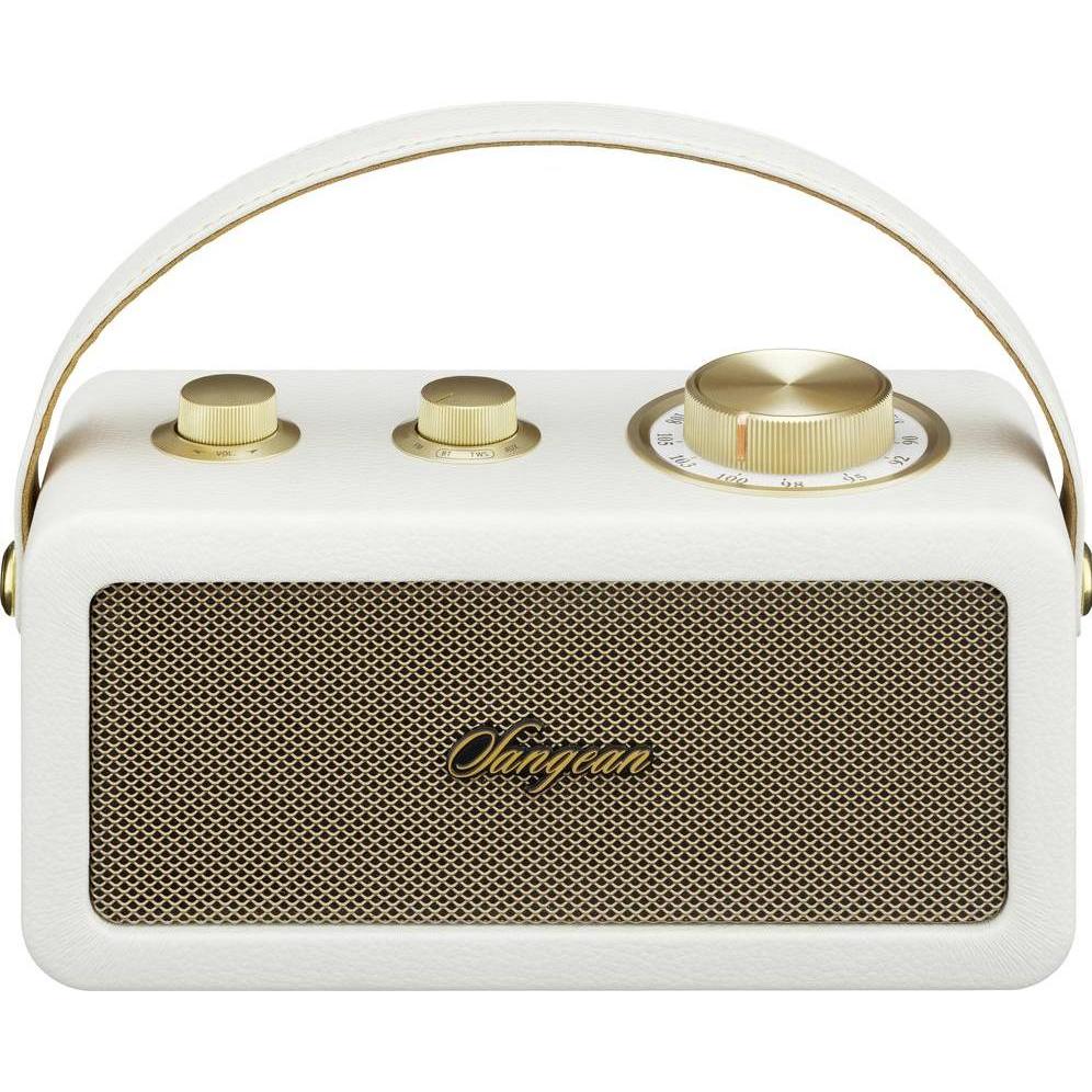 Thumbnail - Sangean RA-101 Akku-Radio FM Bluetooth, AUX wiederaufladbar Ivory, Gold (FM, Bluetooth), Radio, Weiss, Gold