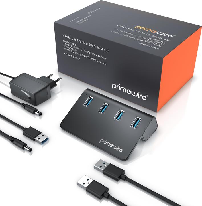 Actual product image Primewire USB Hub (USB-A, 4 Ports)