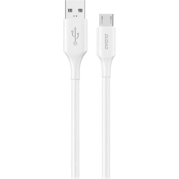 Dudao L2SM USB-A / Micro-USB 6A Kabel 1,2 m - weiss (1.20 m, USB 2.0), Cavo USB