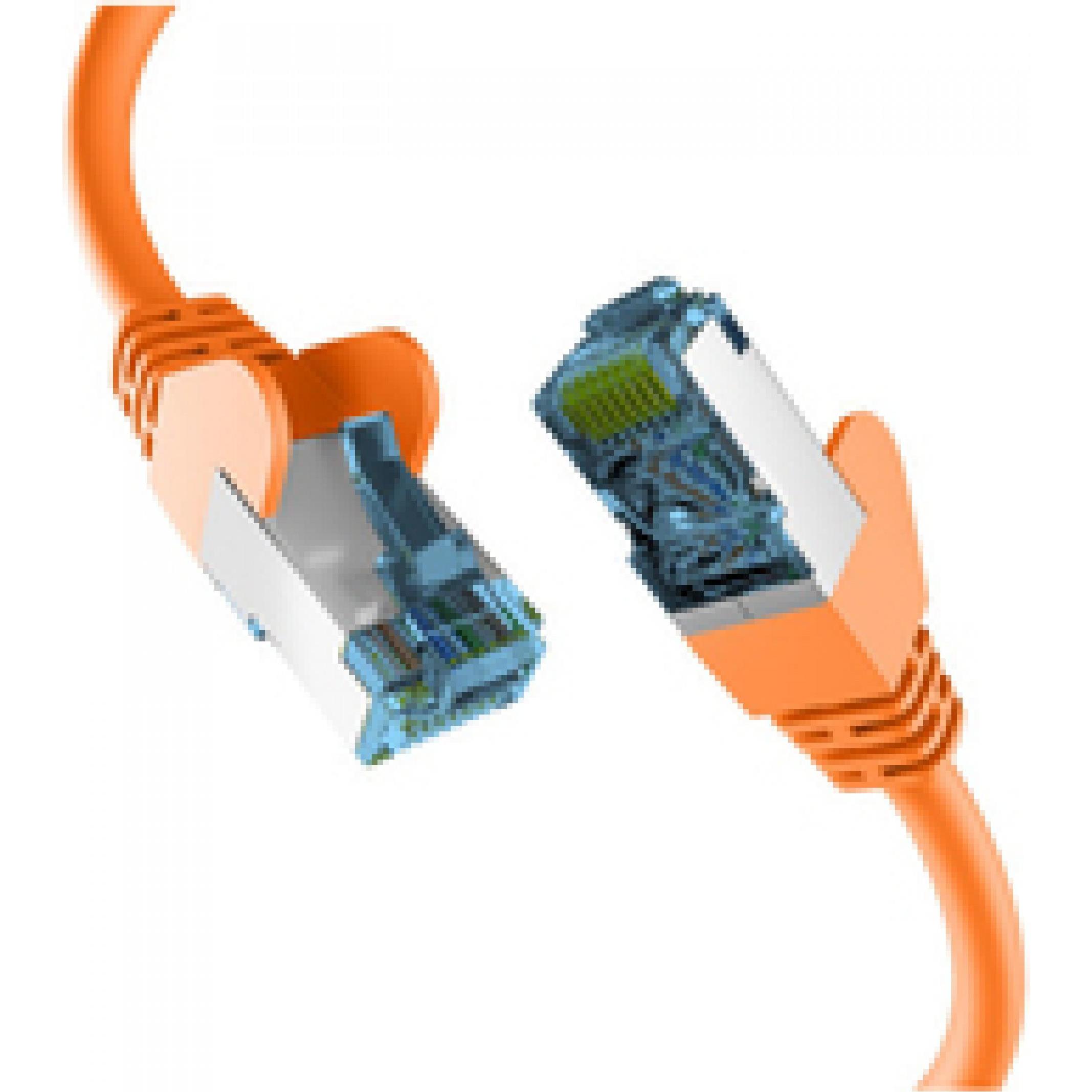 M-Cab CAT7 ORANGE 50M RAW CAB RJ45 (S/FTP, CAT7, 50 m), Netzwerkkabel