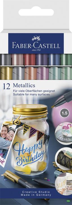 Immagine prodotto Faber-Castell Marcatore metallico (Metallo, 12 x)
