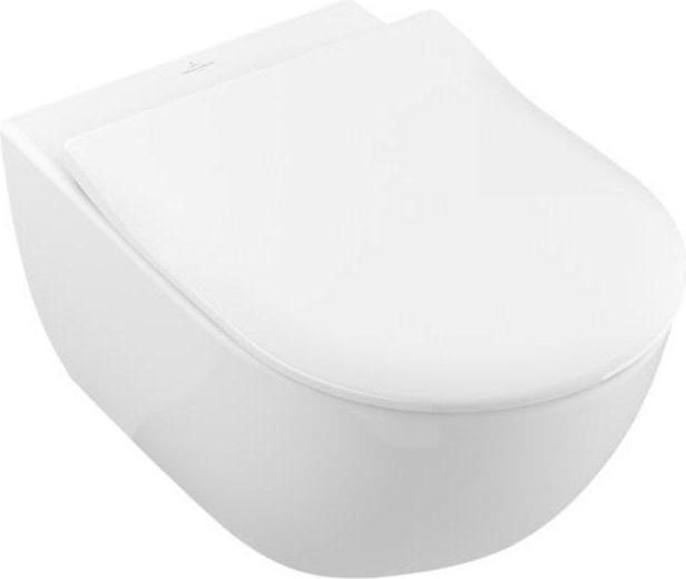Villeroy & Boch WC-Set Subway 2.0 DirctFlush offener Splrand wei wandhngend mit WC-Sitz Absenkau