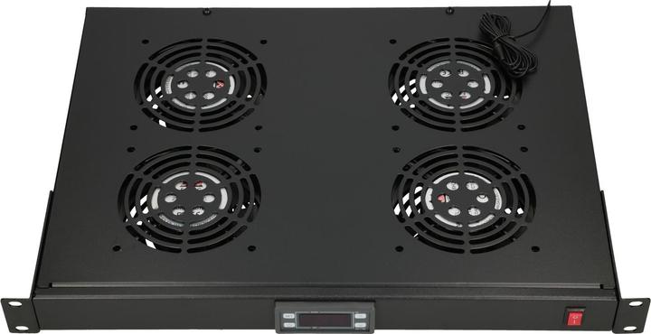Produktbild Extralink 19//" RACK MOUNT FAN PANEL (4 FANS) WITH THERMOSTAT