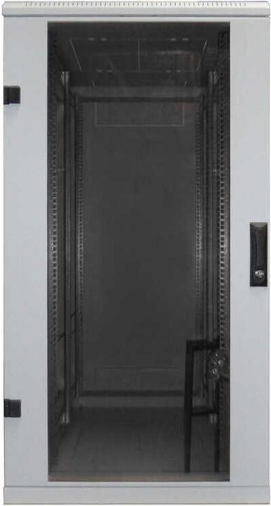 Produktbild Triton 19"Schrank 27HE, B600/T 600, Schwarz, bis 800Kg, Glastür (27 HE, 19 Zoll Rack)