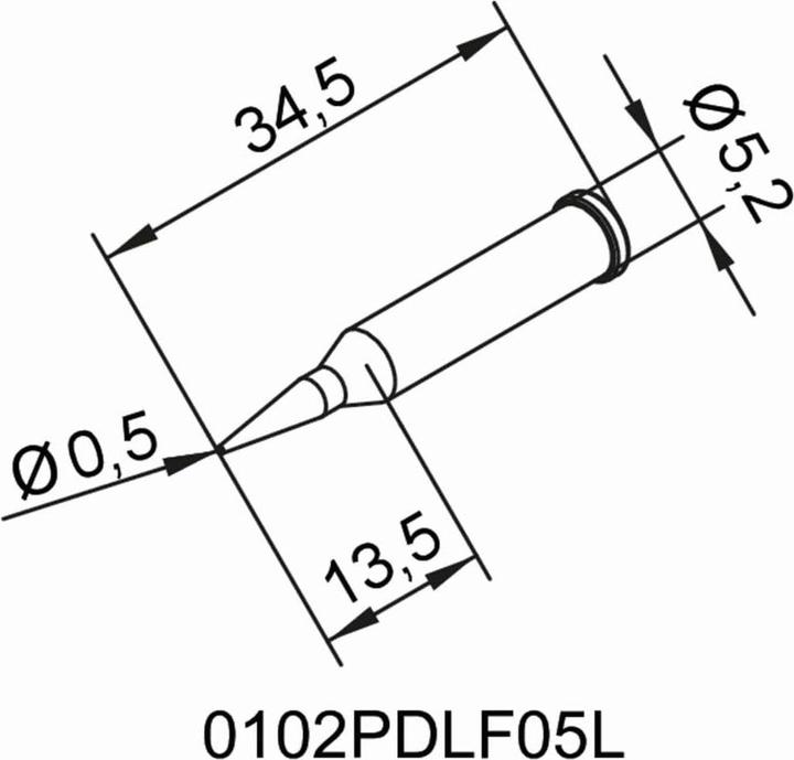 Produktbild Dauerlötspitze 102PDLF05L (Lötspitze)