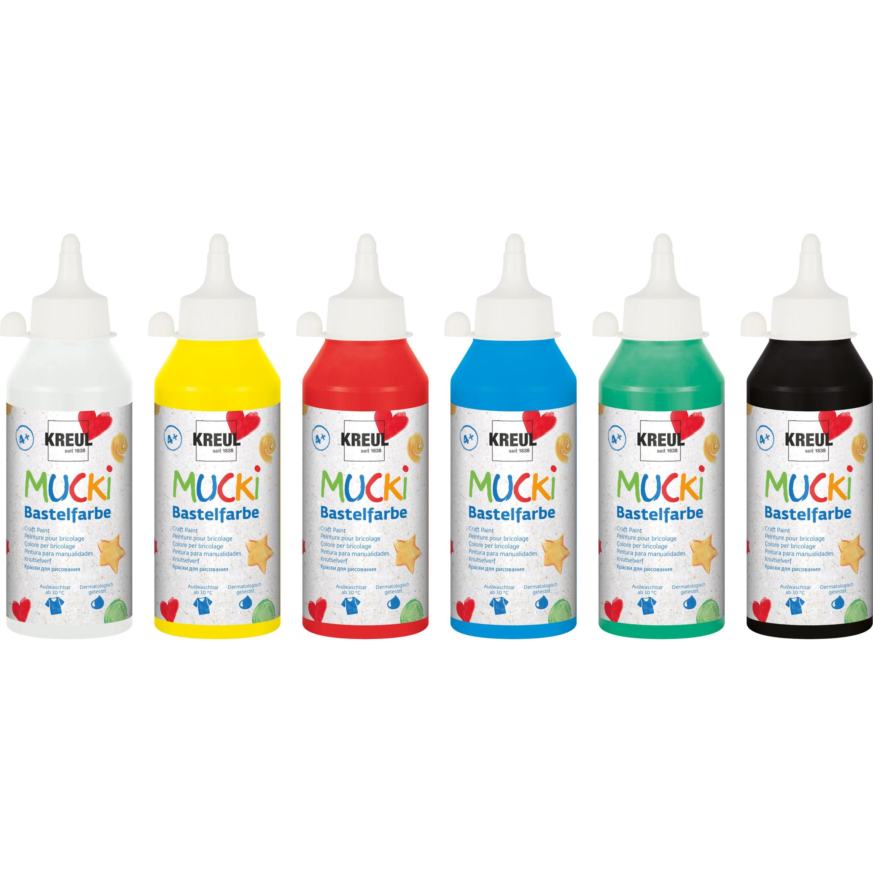 Thumbnail - Mucki, Künstlerfarbe + Bastelfarbe, Bastelfarbe (Weiss, 250 ml)