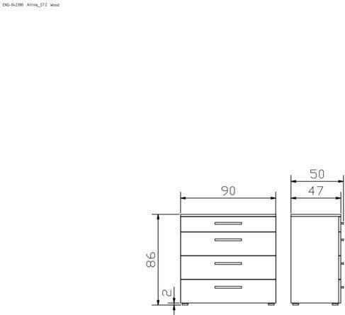 Image du produit Hasena Atrine (90 x 50 x 86 cm)