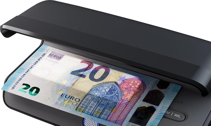 Immagine prodotto Safescan 75 LED UV/Weissl Prüfgerät Währungen, Pässe Schwarz (Validatore di banconote)