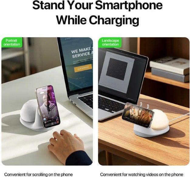 Image du produit Duzzona MagSafe Wireless Charger mit Lampe (15 W)