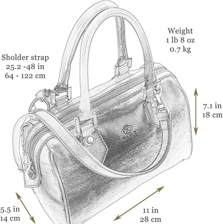 Image du produit Time Resistance Sac à main élégant en cuir véritable, fabrication artisanale italienne