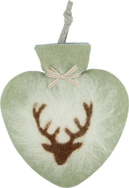 Produktbild Dorothee Lehnen Wärmeflasche Hirschkopf, 0.7 l, jade (0.70 l, Bettflasche mit Bezug)