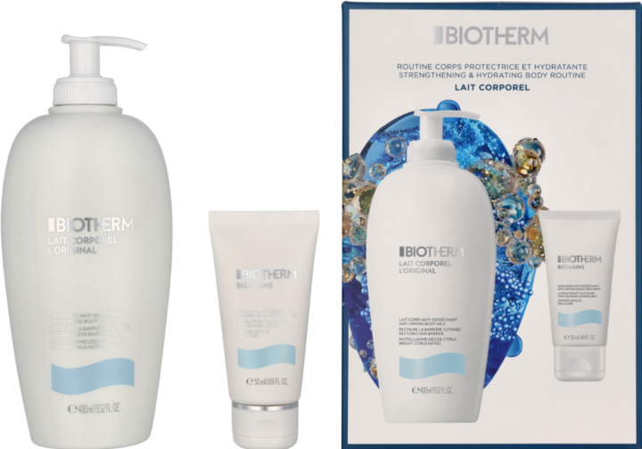 Productafbeelding Biotherm Lait Corporel L'Original Set Body Lotion 400ml + Handcrème 50ml (Lichaamsverzorgingsset)