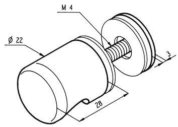 Immagine prodotto effeff Pomelli per porte in vetro