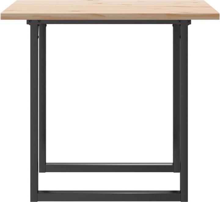 Actual product image vidaXL Dining table O-frame & cast iron (80 x 80 x 75.50 cm)