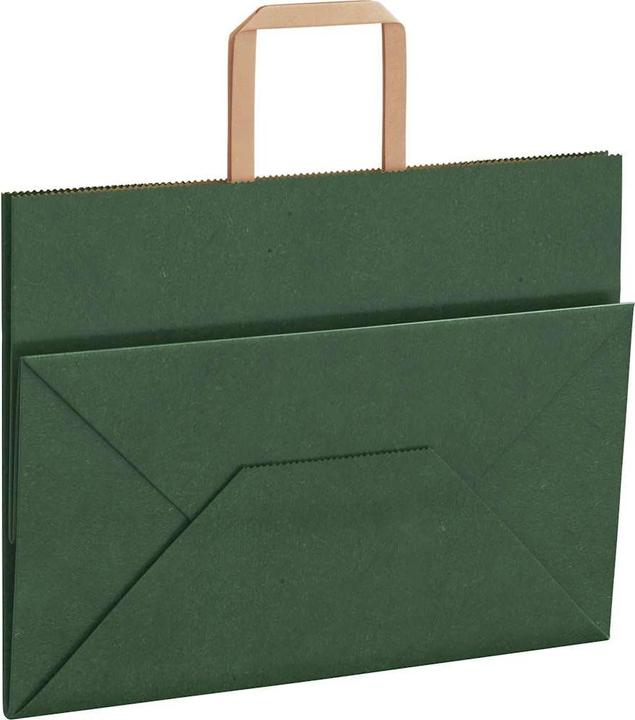 Image du produit VidaXL Sacs en papier kraft 250 pcs. avec anse Vert 32x17x25 cm Sac en papier (Pochette cadeau, 250 x)