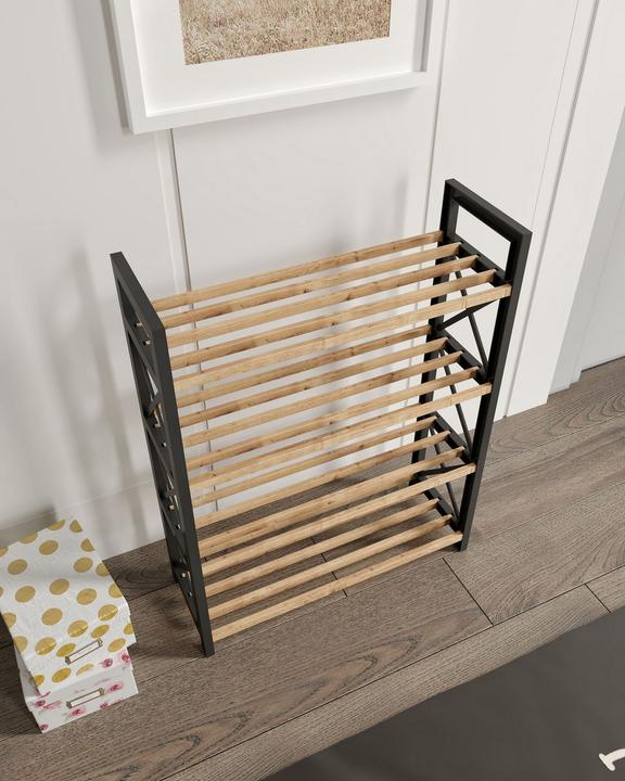 Produktbild Hanah Home Plastic Bathroom 4 Multi Purpose Shelf (46 x 18 x 64 cm)