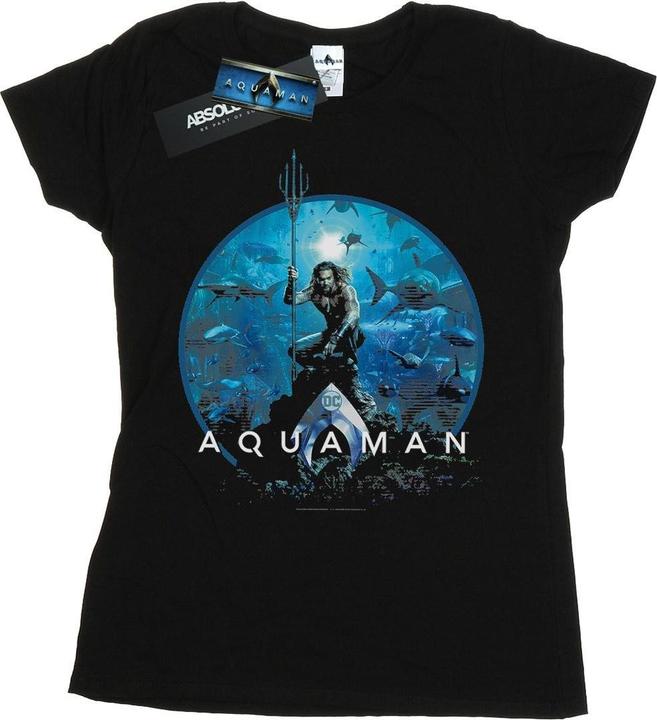 Image du produit - T-shirt AQUAMAN CIRCLE POSTER - Femme (M)
