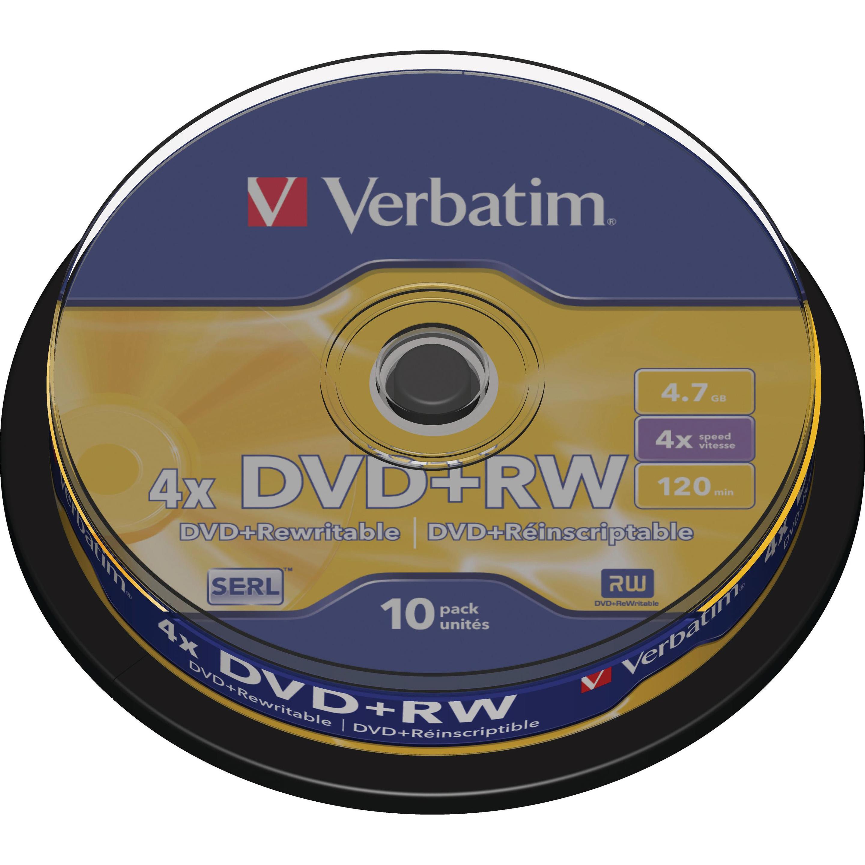 Verbatim Dvd+Rw (10 x), Optischer Datenträger