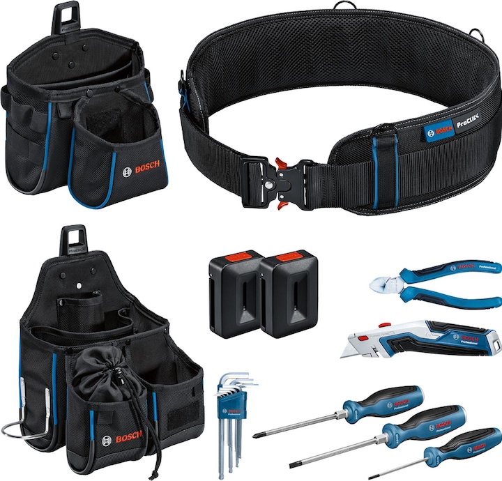 Immagine prodotto Bosch Professional 1600A02H5C Craftsman, fai da te, auto, elettricista, idraulico, borsa attrezzi professionale (17 pezzi)