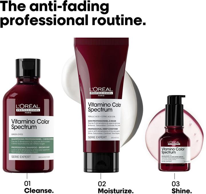 Produktbild L'Oréal Professionnel Vitamino Color Spectrum Green Dyes Neutralizing (300 ml, Flüssiges Shampoo)