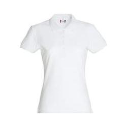 Clique, Damen, Shirts, Damen Poloshirt Basic 028231, Baumwolle, Weiss, Grösse Xl, Weiss