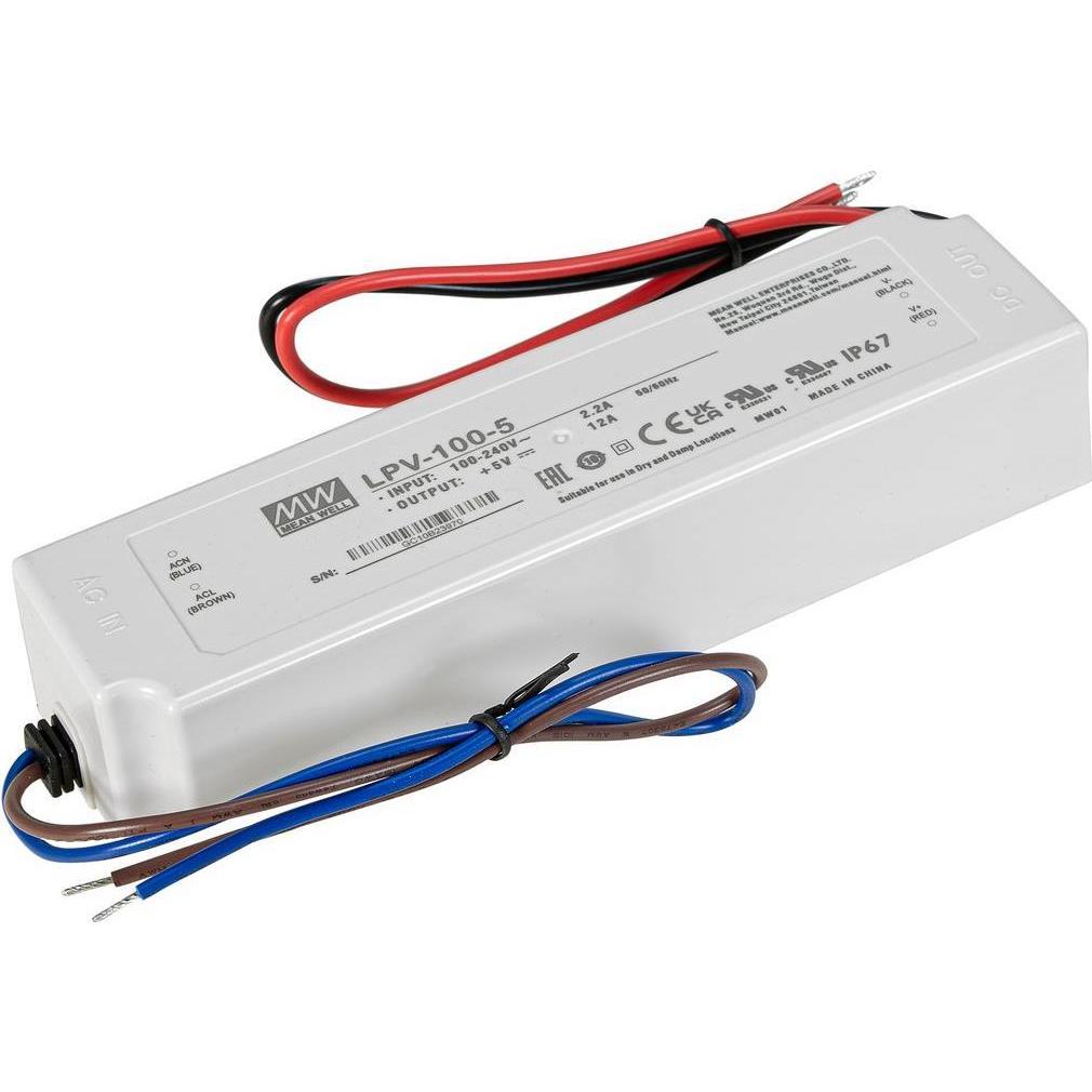 MeanWell Schaltnetzteil 60W / 5V IP67, Netzwerk Zubehör