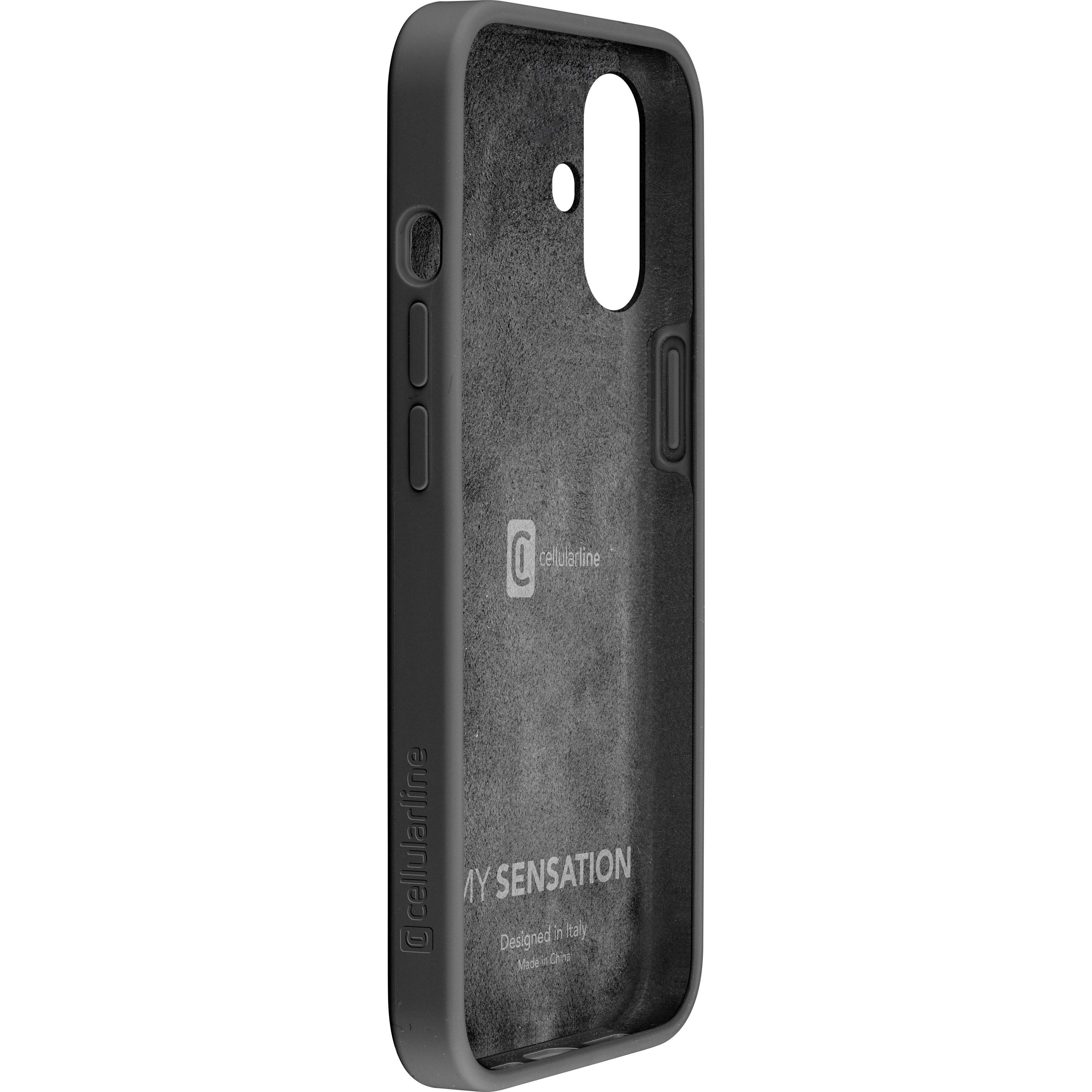 Thumbnail - Cellularline Silikon Case Sensation (Apple iPhone 16), Smartphone Hülle, Schwarz