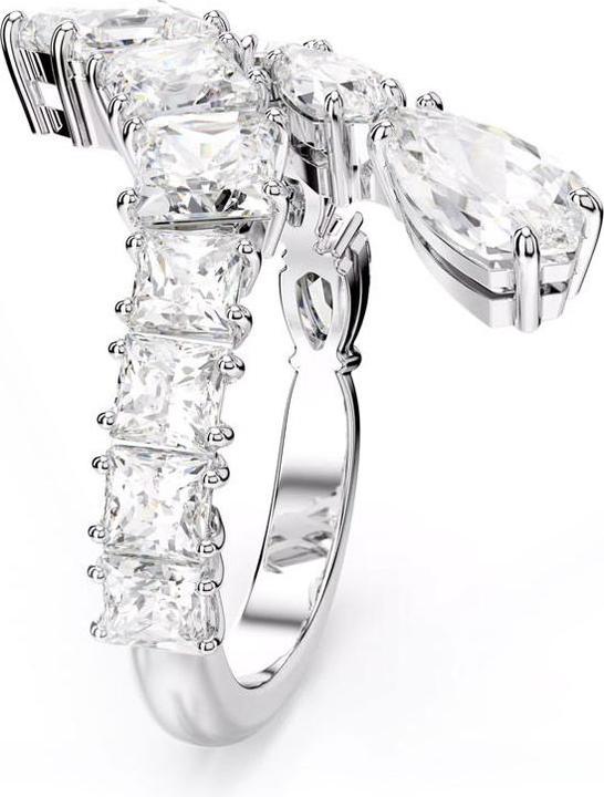 Produktbild Swarovski Matrix Ring Verschiedene Schliffe Weiss (58)
