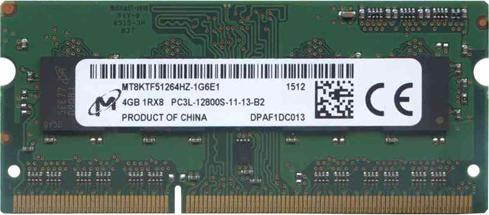 Micron SO-DIM DDR3-RAM 4GB PC1600 CL11 1.35V (1 x 4GB, 1600 MHz, DDR3-RAM, SO-DIMM)
