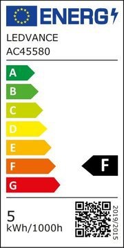Energie-Label Ledvance LED-Lampe (E27, 4.80 W, 470 lm, 1 x, F)