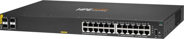 Produktbild Aruba HPE Networking CX 6000 24p 10M/100M/1G Class4 PoE 4p SFP 1G 370W Switch EU en (24 Ports)