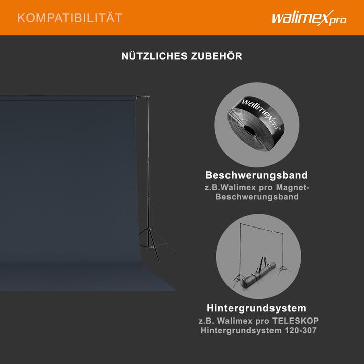 Produktbild Walimex pro Hintergrundkarton 2,72x10m, deep blue (272 cm, 1000 cm)