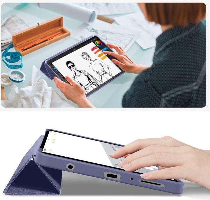 Actual product image Tech-Protect SMARTCASE GALAXY TAB A9 / A11 8.7 X110 / X115 / X133 / X135 MARINEBLAU (Samsung Galaxy Tab A9)