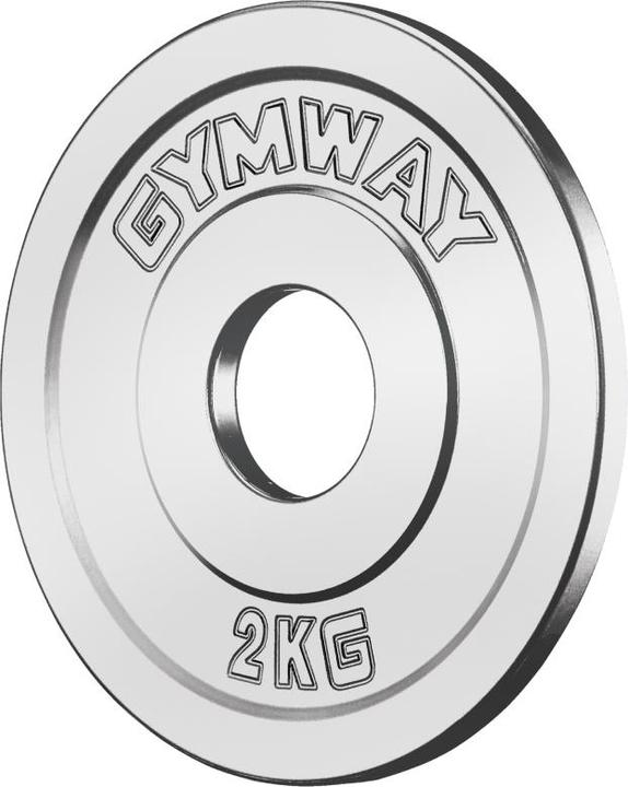 Gymway ® Hantelscheibe FRICTION GRIP, 2 kg (2 x 2 kg)