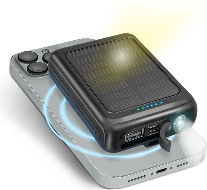 Immagine prodotto SBS Banca di energia solare da 5000 mAh con ricarica wireless (5000 mAh, 18.50 Wh)