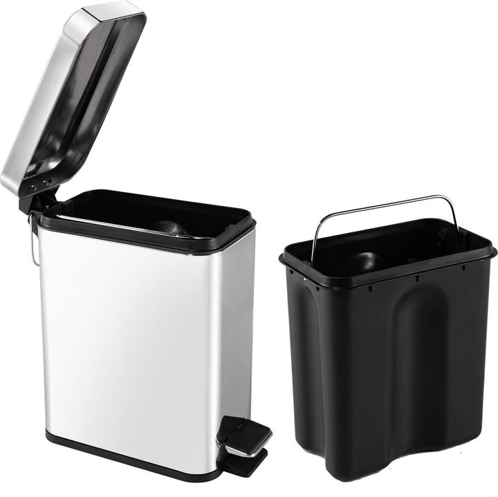 Immagine prodotto HTI-Living Pedalmülleimer Modern 5 Liter Silber (5 l)