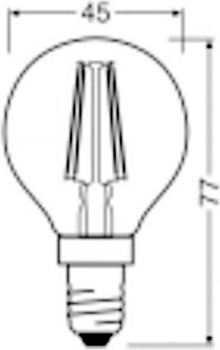 Produktbild Osram OSR LEDFil Tropf.Ultra 2,5W kl (E14, 2.50 W, 470 lm, 6 x, B)