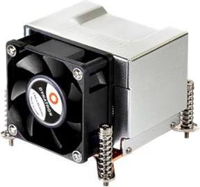 Actual product image Dynatron K21 Intel CPU cooler 2U LGA115x-1200 Copper base and Aluminium Fins and Heat Pipe embedded a (64 mm)