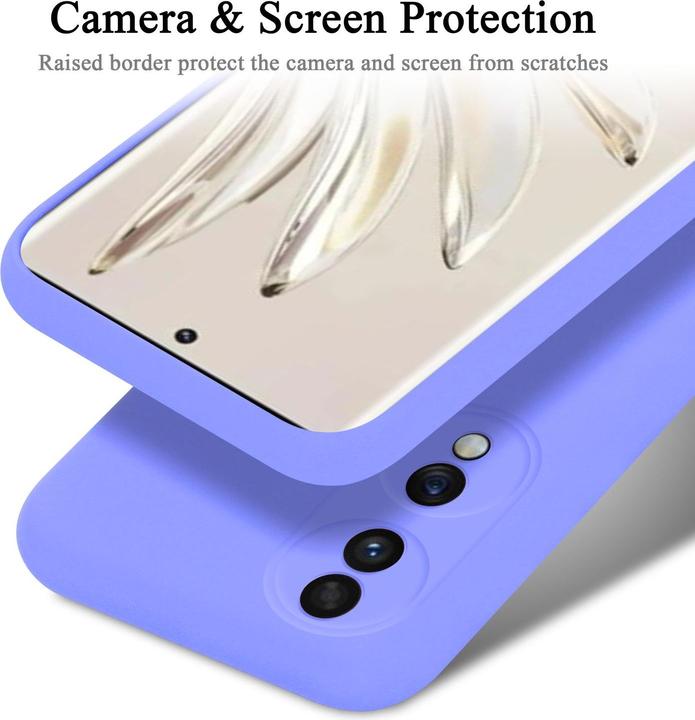 Actual product image Cadorabo Bumper Case for Honor 70 TPU Liquid Silicone Cover for Honor 70 (LG F70)