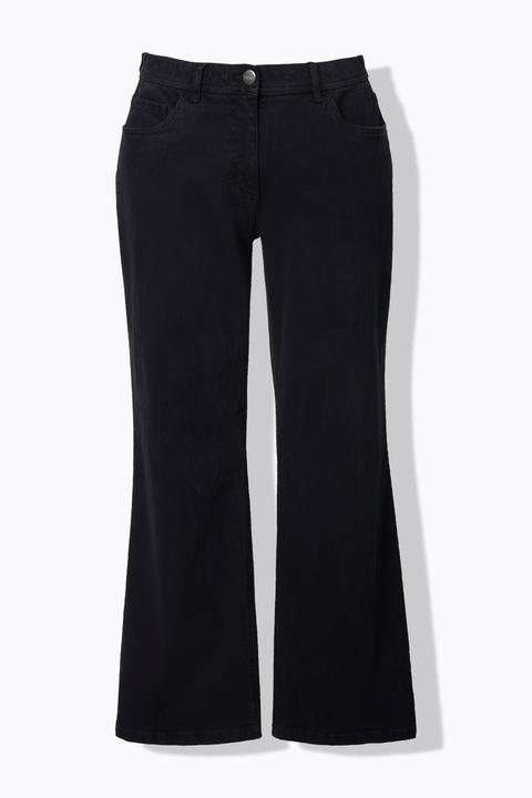 Ulla Popken Jeans Mary, weites Bein, Elastikbund