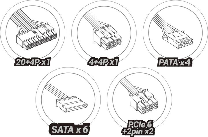 Produktbild Mars Gaming Alimentation ATX MPIII - 850W (Noir/Rouge) (850 W)