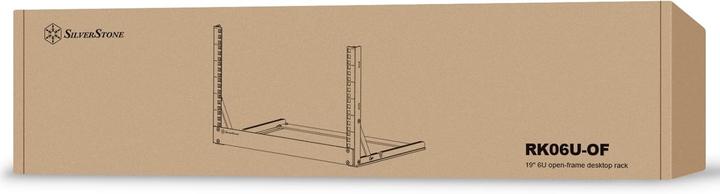 Actual product image Silverstone SST-RK06U-OF 19 inch desktop rack, open frame - 6U