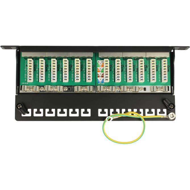 Thumbnail - Delock Patch Panel RJ-45 X 12, Server Zubehör, Grau